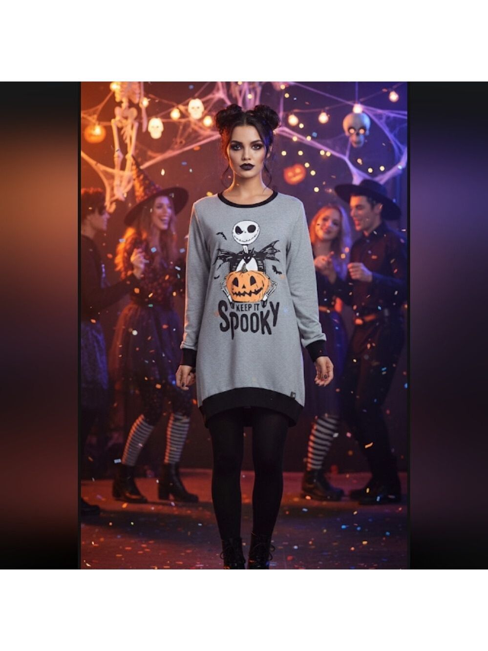 Disney The Nightmare Before Christmas Keep It Spooky Nightshirt Size XS Costume